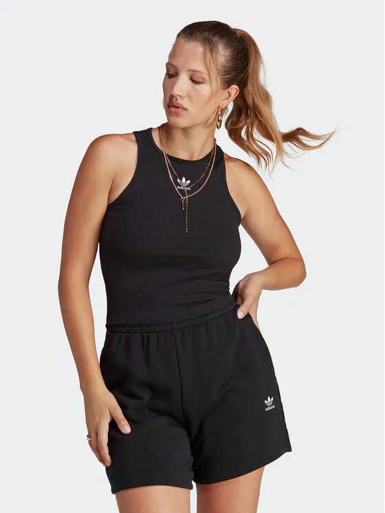 Топ slim fit adicolor Essentials Adidas, черный