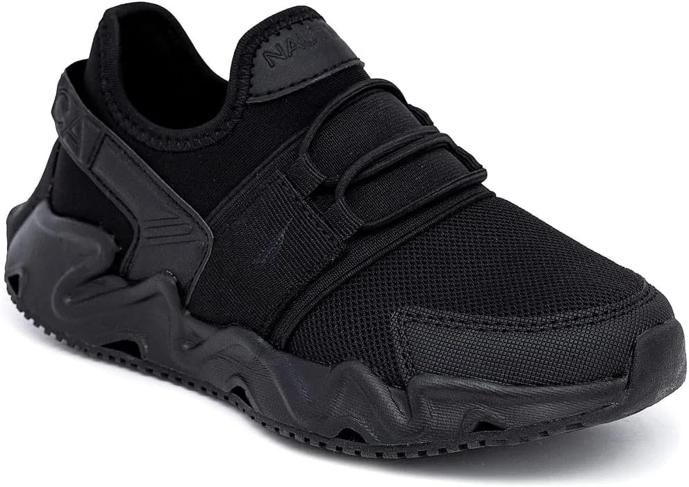 Детские кроссовки на шнуровке Manalapin Nautica, Black Mono-Mikyle