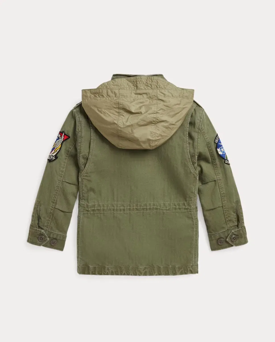 Детская куртка для мальчиков с патчами Polo Ralph Lauren, Verde Cadete — фото 2