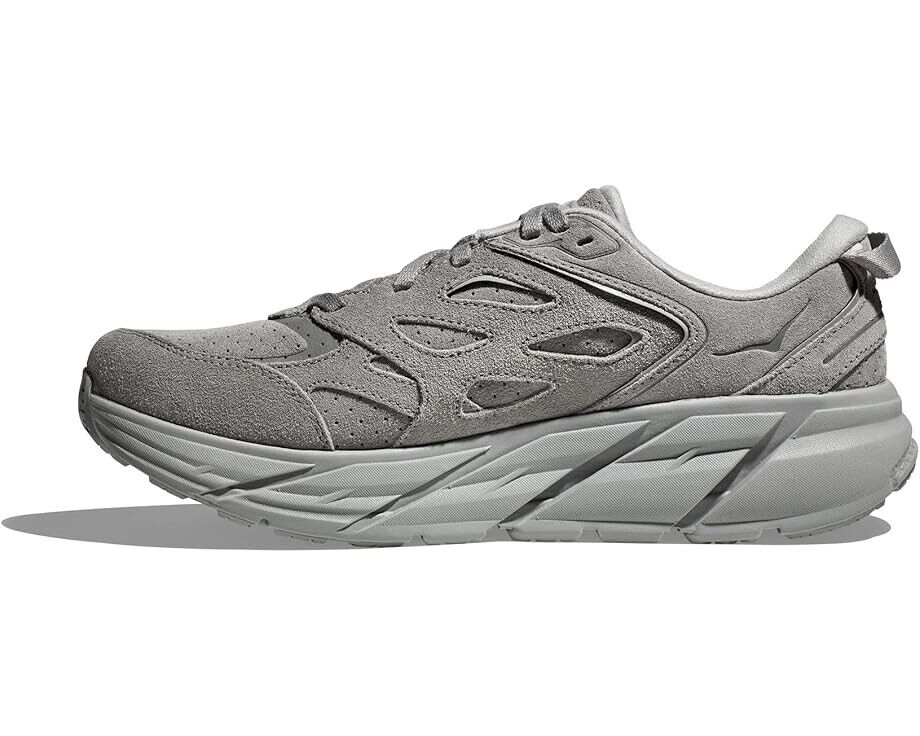 

Hoka One One Clifton L Suede 1122571-LLTN Мужские US 10 Серые Беговые кроссовки TF6120, серый