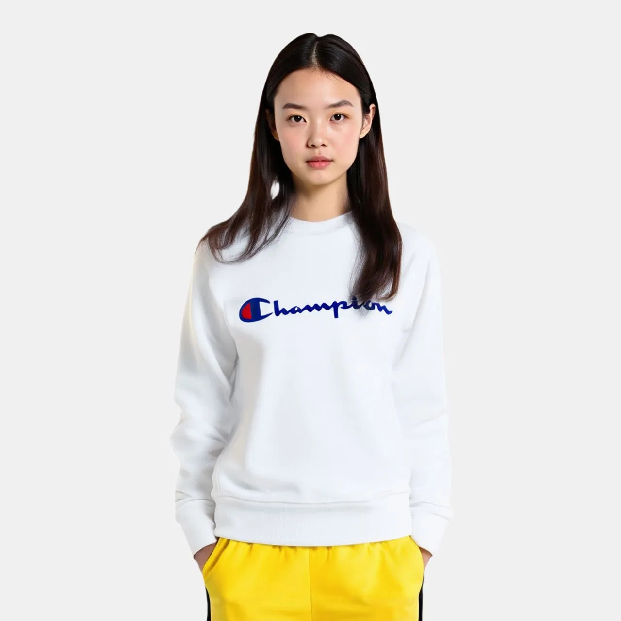 Детская толстовка белый Champion — фото 4