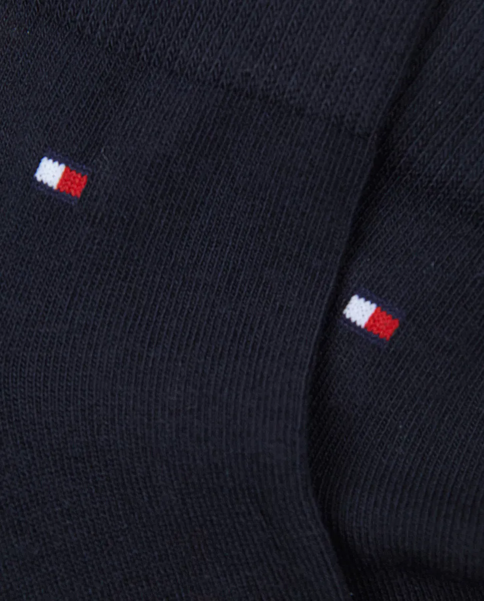 Комплект из двух пар синих носков Tommy Hilfiger, темно-синий — фото 2
