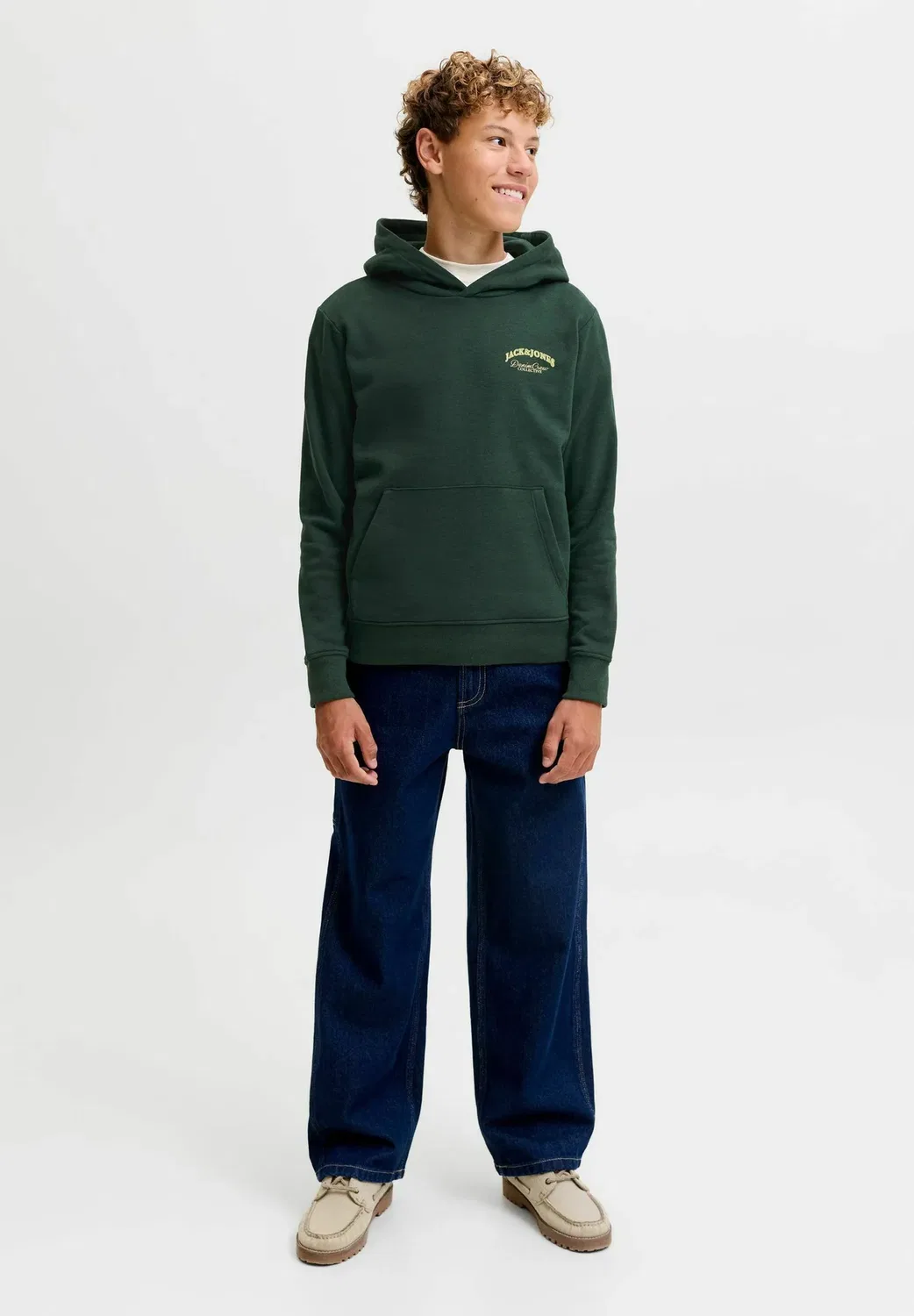 Капузенпуловер с логотипом Капузенпуловер детский - толстовка Jack & Jones Junior, Scarab