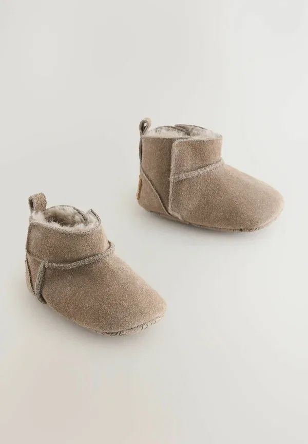 Ботинки кожаные Regular fit - pull-on - baby shoes Next, Mink Brown, коричневый — фото 2
