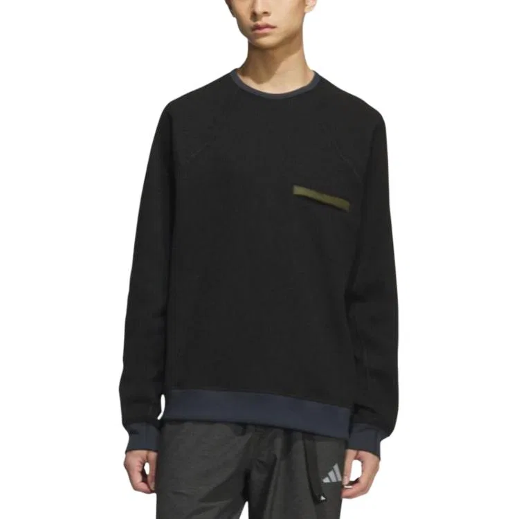 Мужская футболка с длинным рукавом CLIMAWARMCITY ESCAPE CE WAFFLE Adidas, Black — фото 3