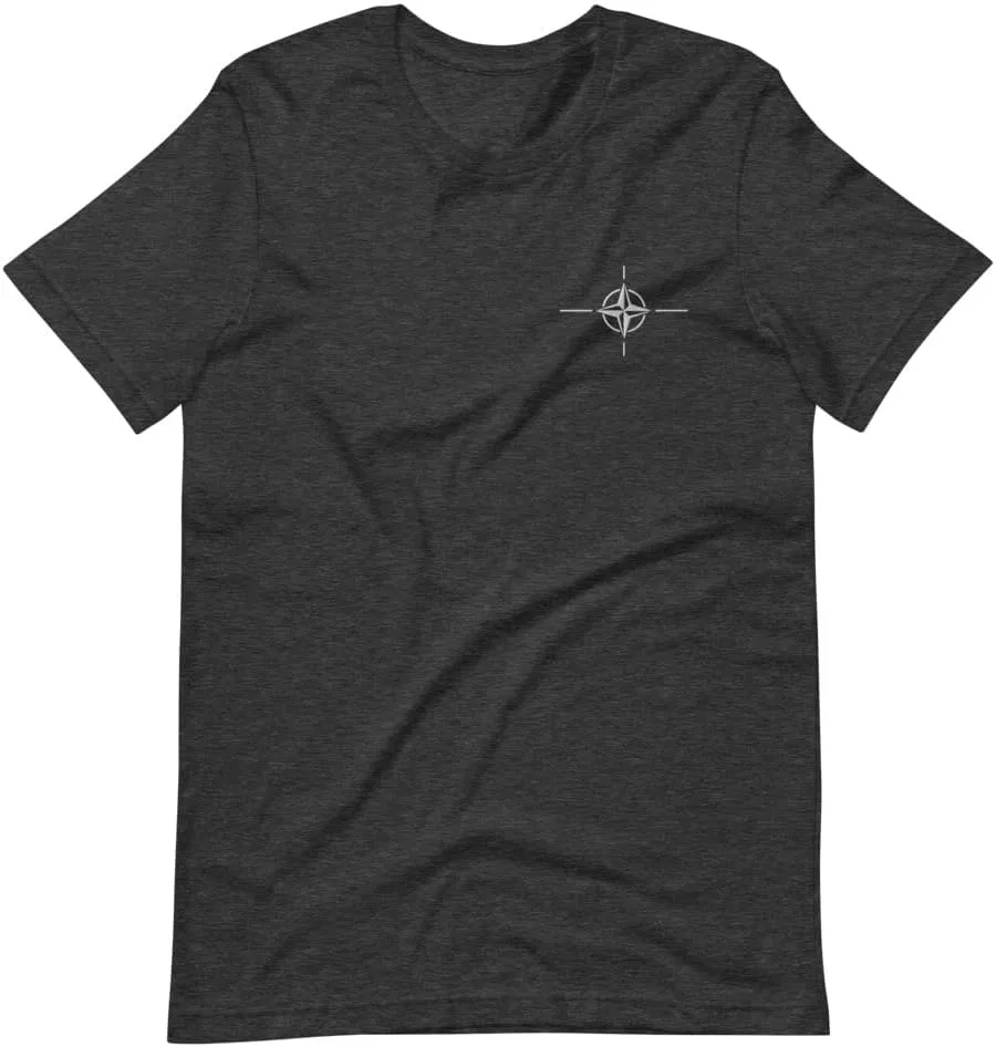 Мужская футболка с символикой NATO OTAN 3001, Dark Grey Heather