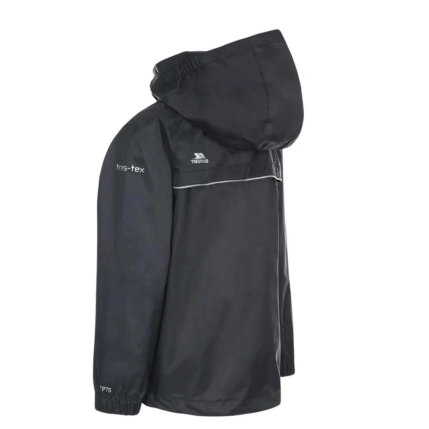 Детская водонепроницаемая куртка Qikpac X Trespass, Schwarz Dunkelgrau — фото 2