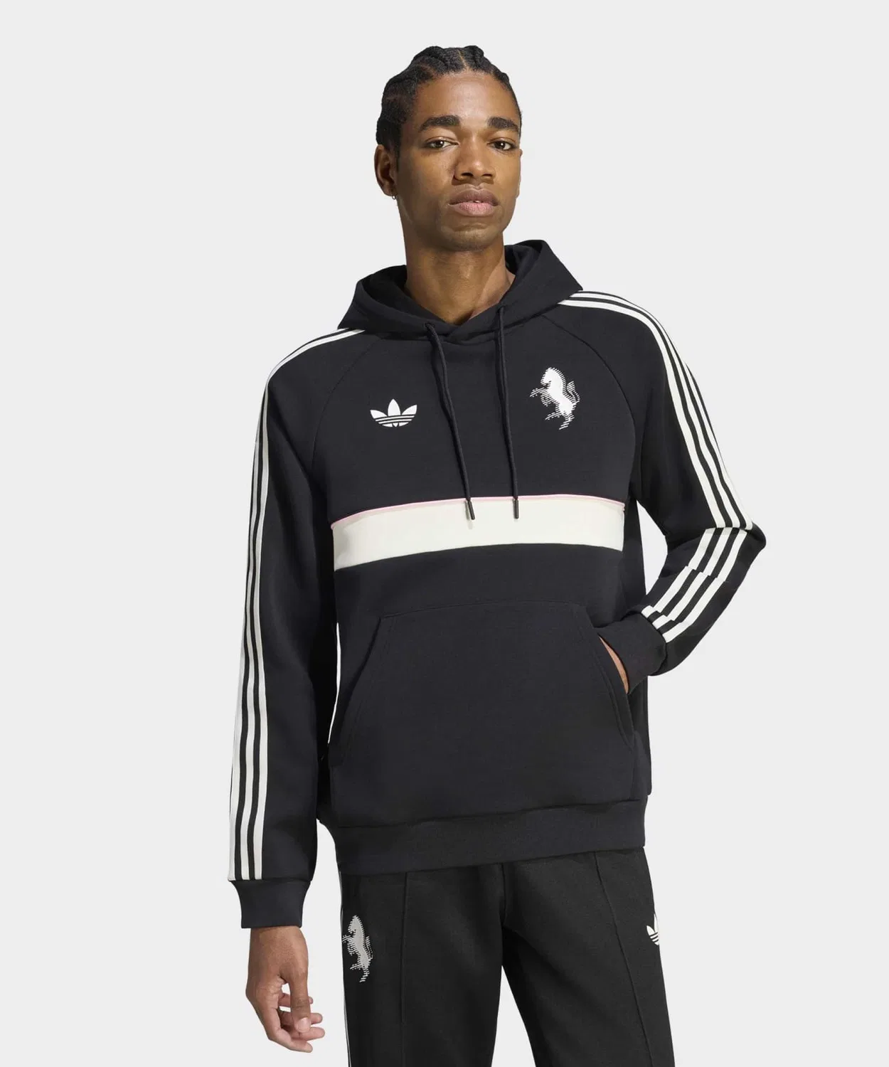 Мужской худи с длинным рукавомJuventus Torino OG Adidas, Black