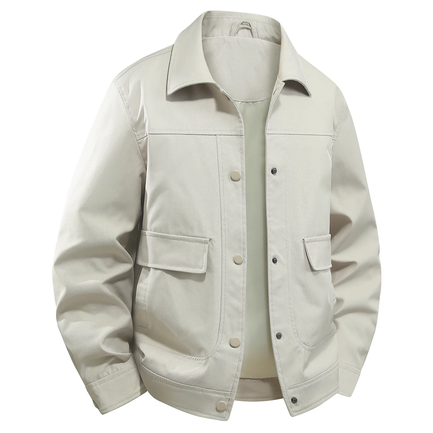 Детская куртка унисекс с воротником-стойкой Red bean, Beige Gray