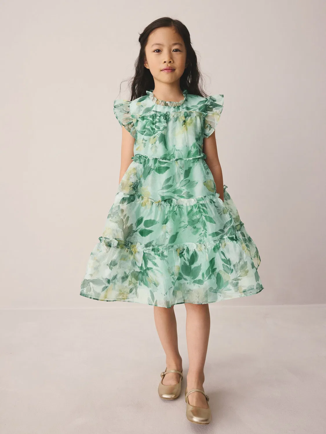 Платье пышное Elowen Peony Laura Ashley, зеленый