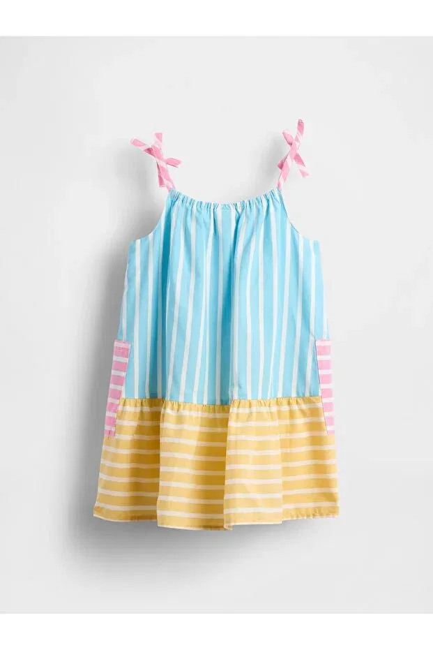 Детское платье для девочек с принтом в полоску Gap, Striped-000 — фото 2