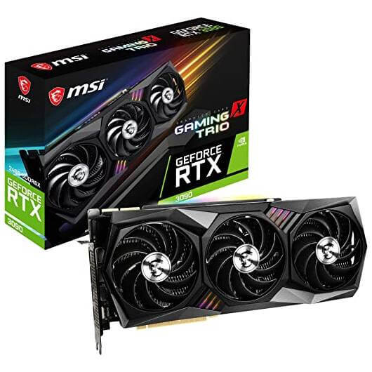 

Видеокарта MSI GeForce RTX 3090 GAMING X TRIO, 24 Гб