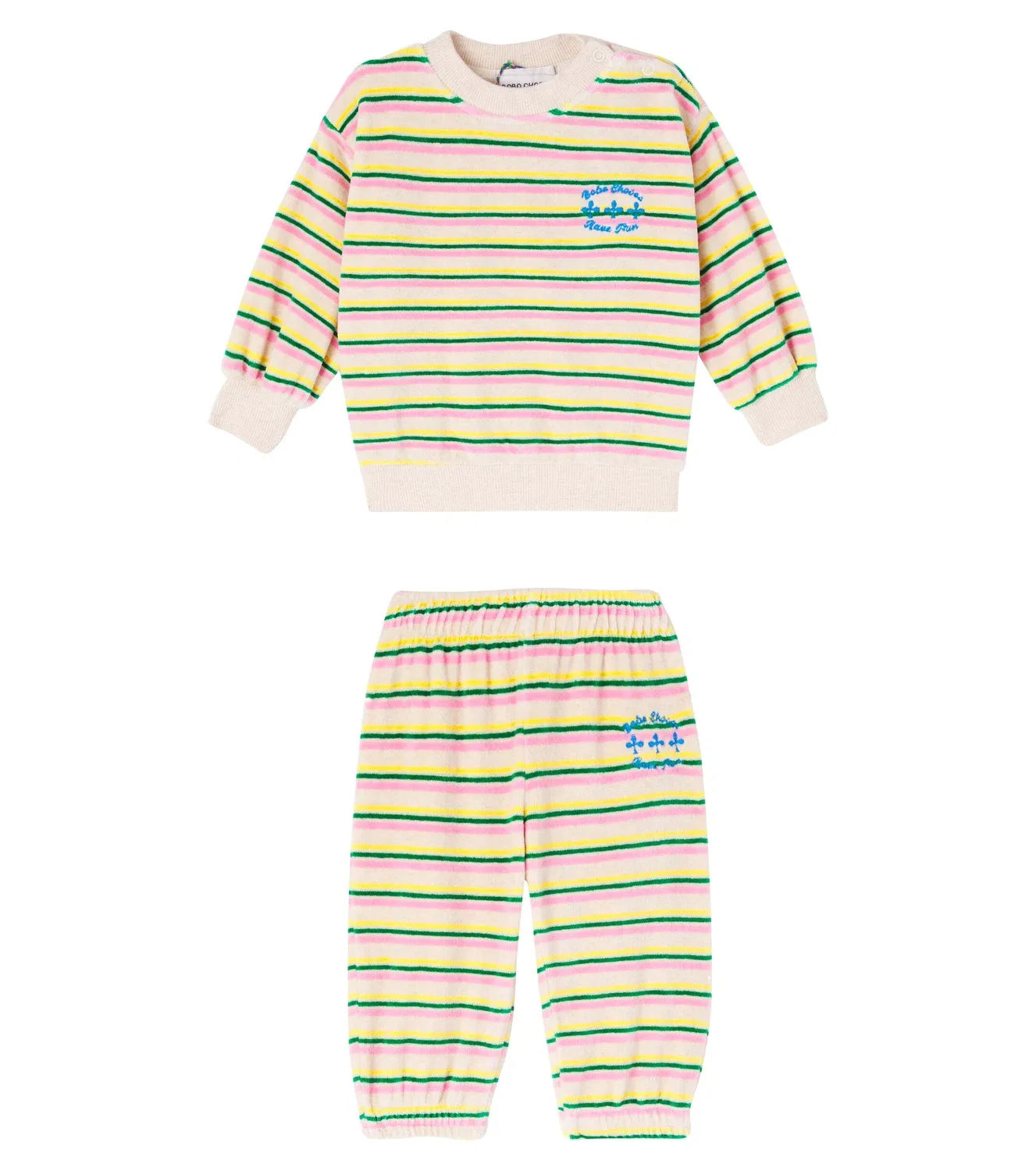 Комплект из вельвета для малышей с толстовкой и штанами Bobo Choses, Multicolor