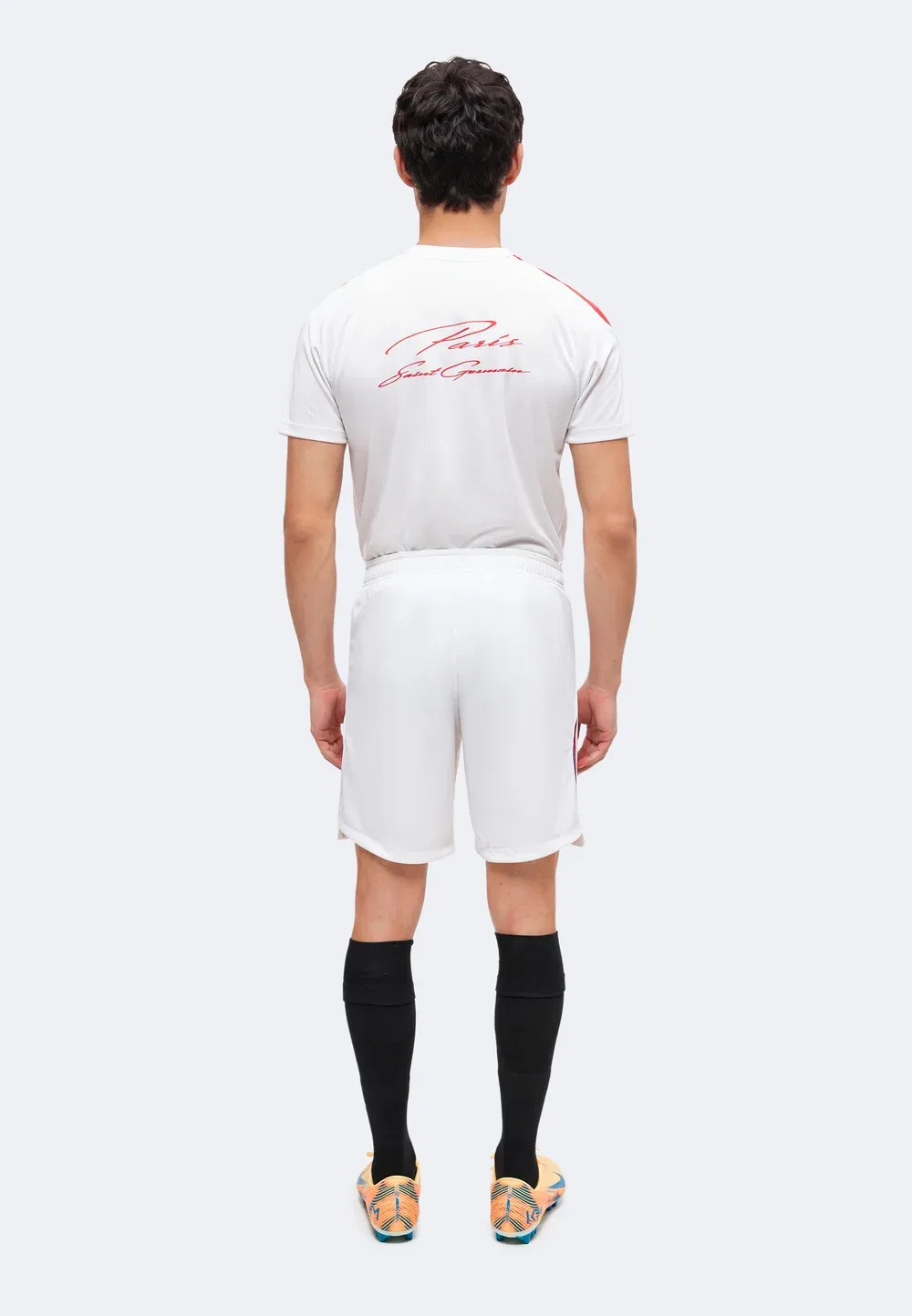 Короткие шорты ПСЖ - клубная одежда Nike Performance, White/College Navy — фото 3