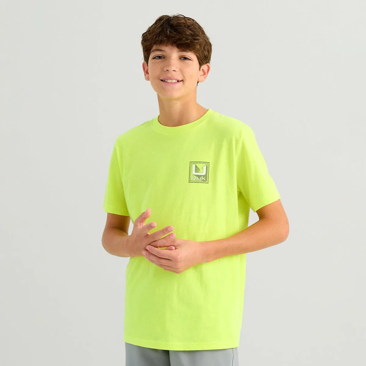 Детская футболка с принтом Rising T-Shirt Huk, Neon Yellow — фото 3