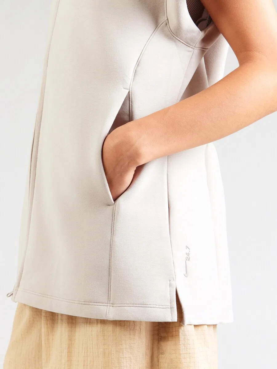Худи NIKE Tapered Athletic Zip-Up Hoodie '24.7' в цвете Kitt — фото 3
