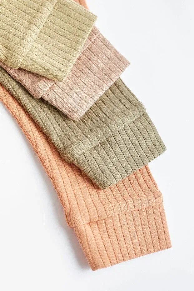 Детские спортивные штаны для девочек хлопковые комплект 4 шт Sportswear Next Baby, Green Orange — фото 3