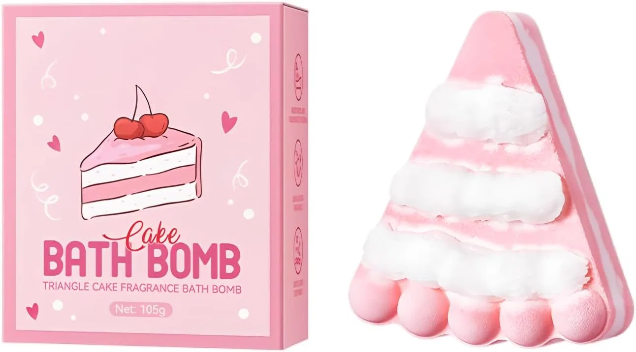 Бомбочка для ванны Треугольный торт, Hinapan, 10 г, Pink