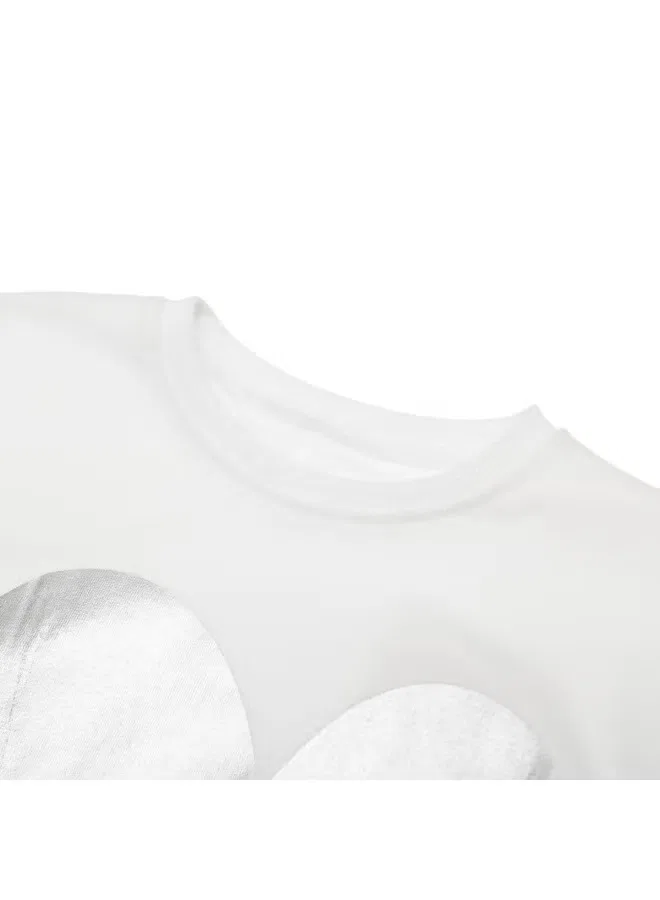 Футболка хлопковая Zara, белый — фото 4