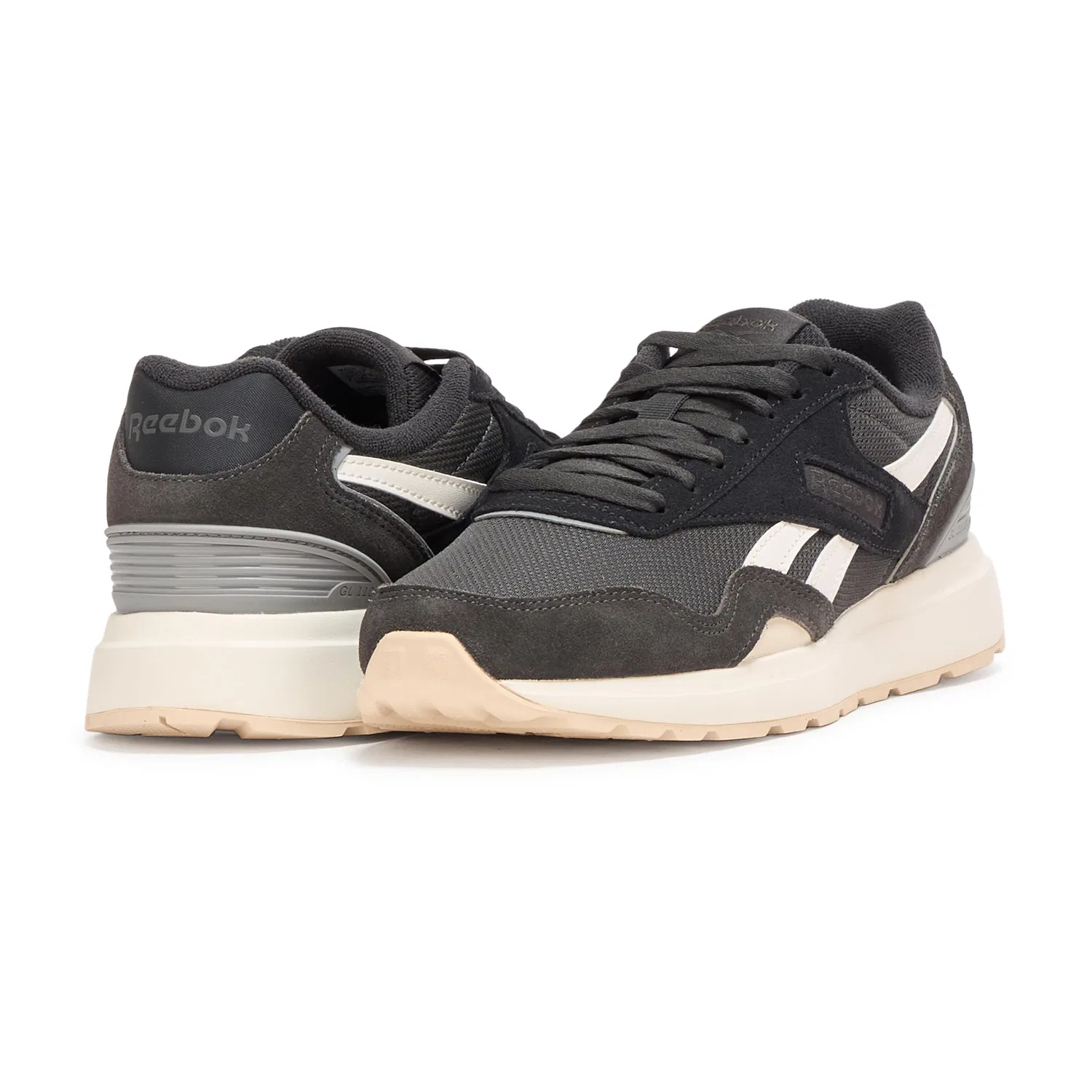Детские кроссовки для девочек с DMX Reebok, Gl1100, Gray Chalk Black Night — фото 3