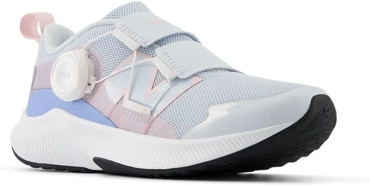 Детские кроссовки для девочек с технологией DynaSoft Reveal V4 Boa New Balance, Ice Blue/Rose Sugar — фото 4
