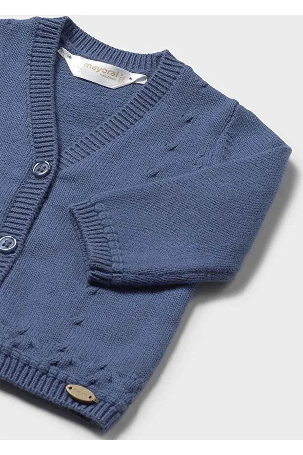Детский кардиган для мальчиков с длинным рукавом Winter baby boy cardigan Mayoral, Blue — фото 2