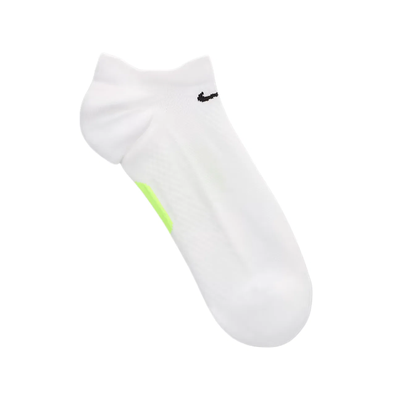 Носки Nike Running Midweight No Show, Цвет: 1 Pack (White/Neon/Black) — фото 2