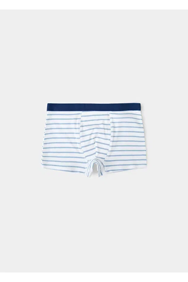 Детское белье для мальчиков с полосками Mango Kids, Blue — фото 4