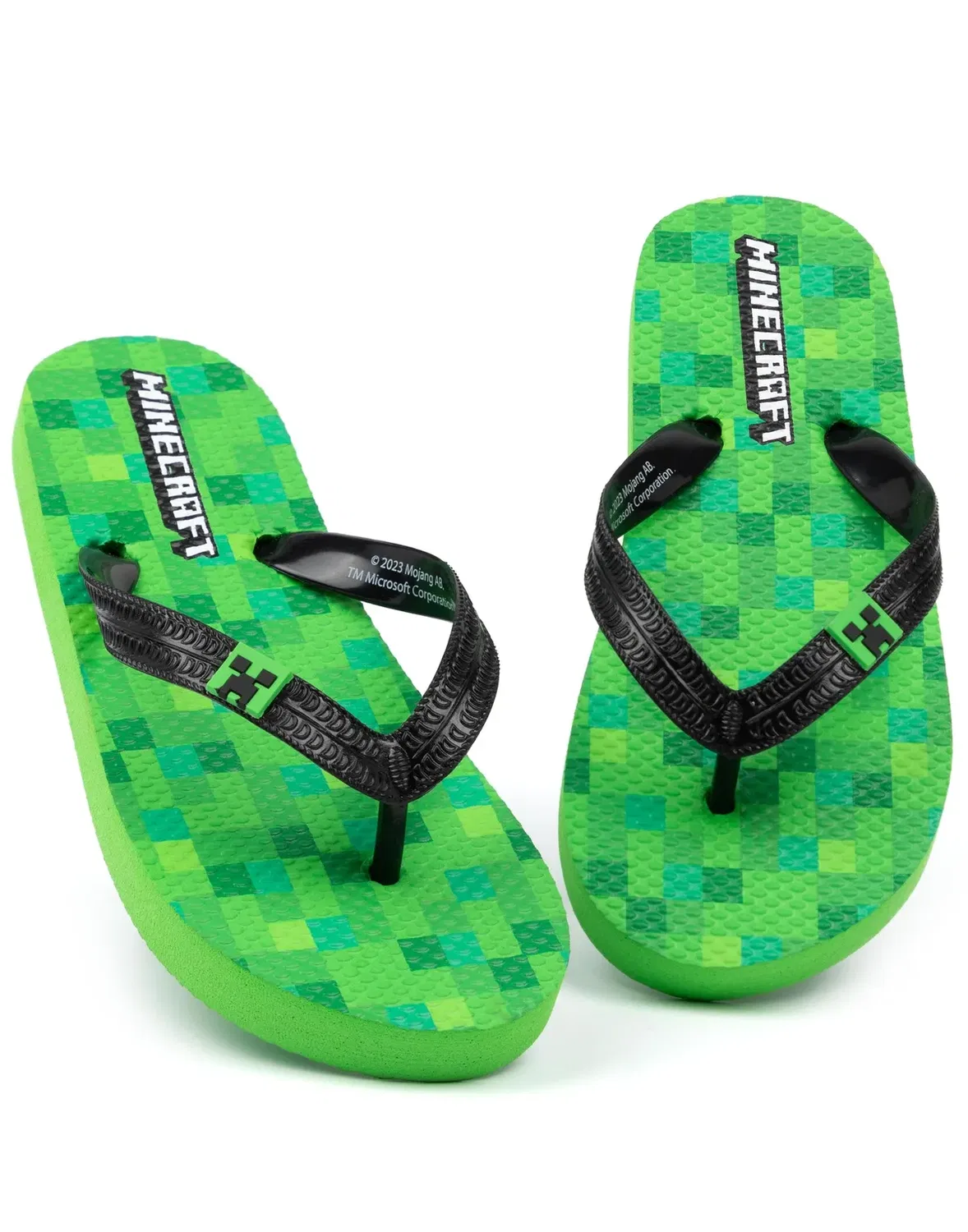 Детские зеленые шлепанцы Minecraft, Green