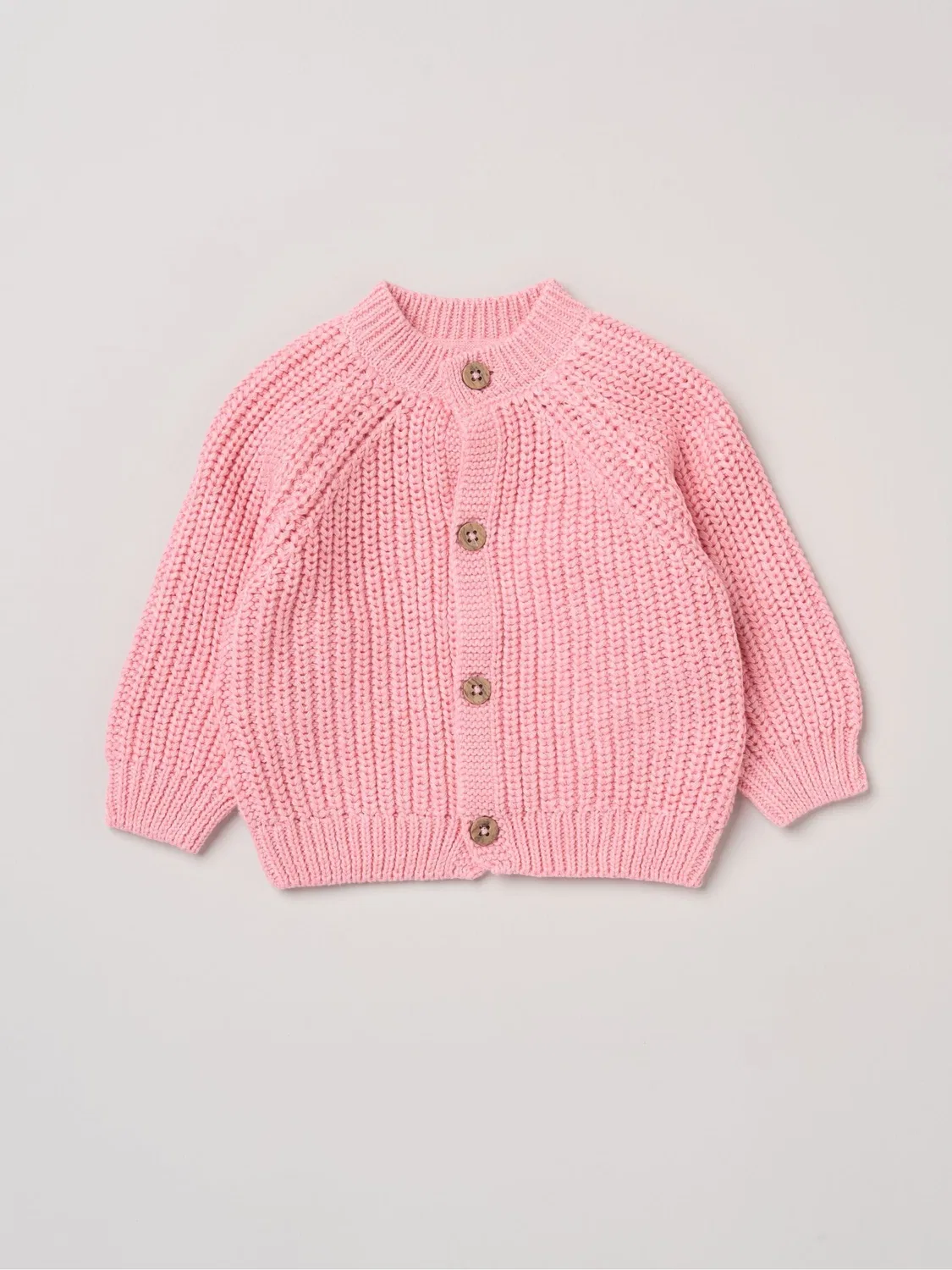 Кардиган вязаный с вышивкой Rock-A-Bye Baby Boutique, розовый — фото 3