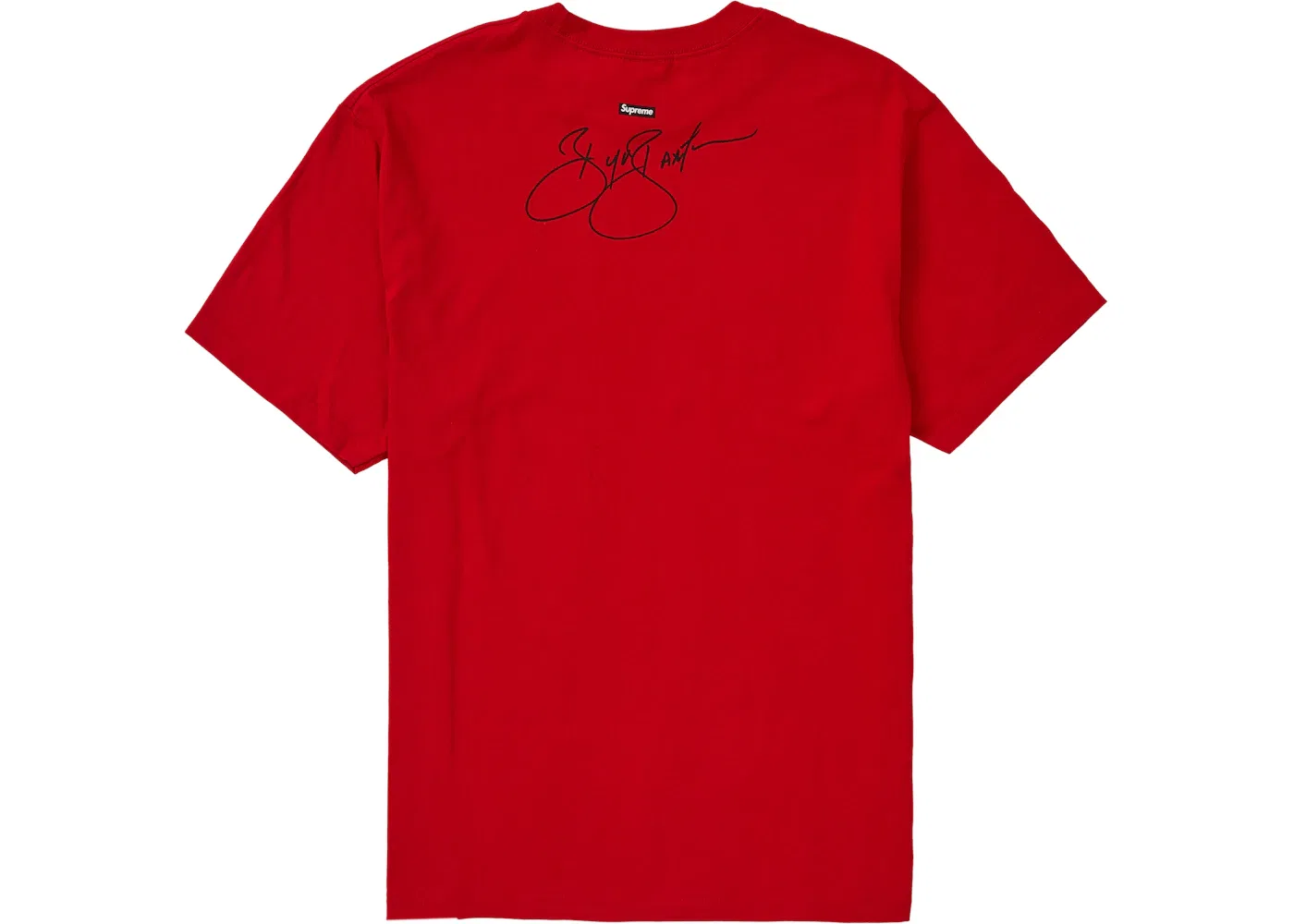 Мужская футболка с принтом Supreme Buju Banton Wake The World Tee, Red — фото 2