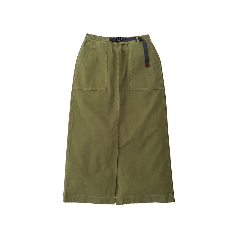 

Женская повседневная длинная юбка SS24 Gramicci, зеленый