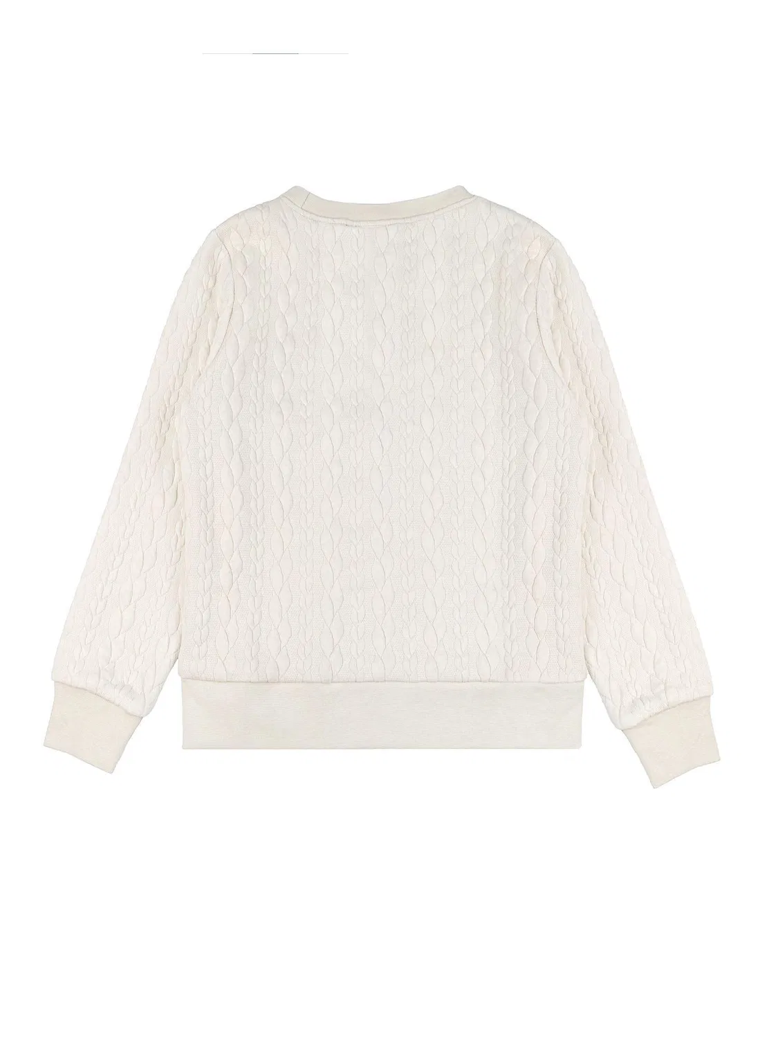 Детский свитшот для девочек с узором Leone 1947 Apparel Lace, Weiss — фото 4