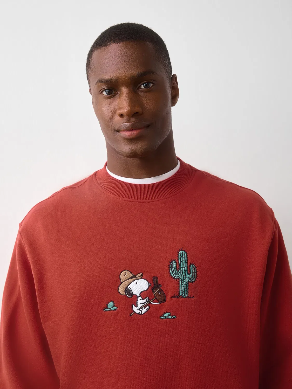 Свитшот с принтом Snoopy, Dark Red Next — фото 4