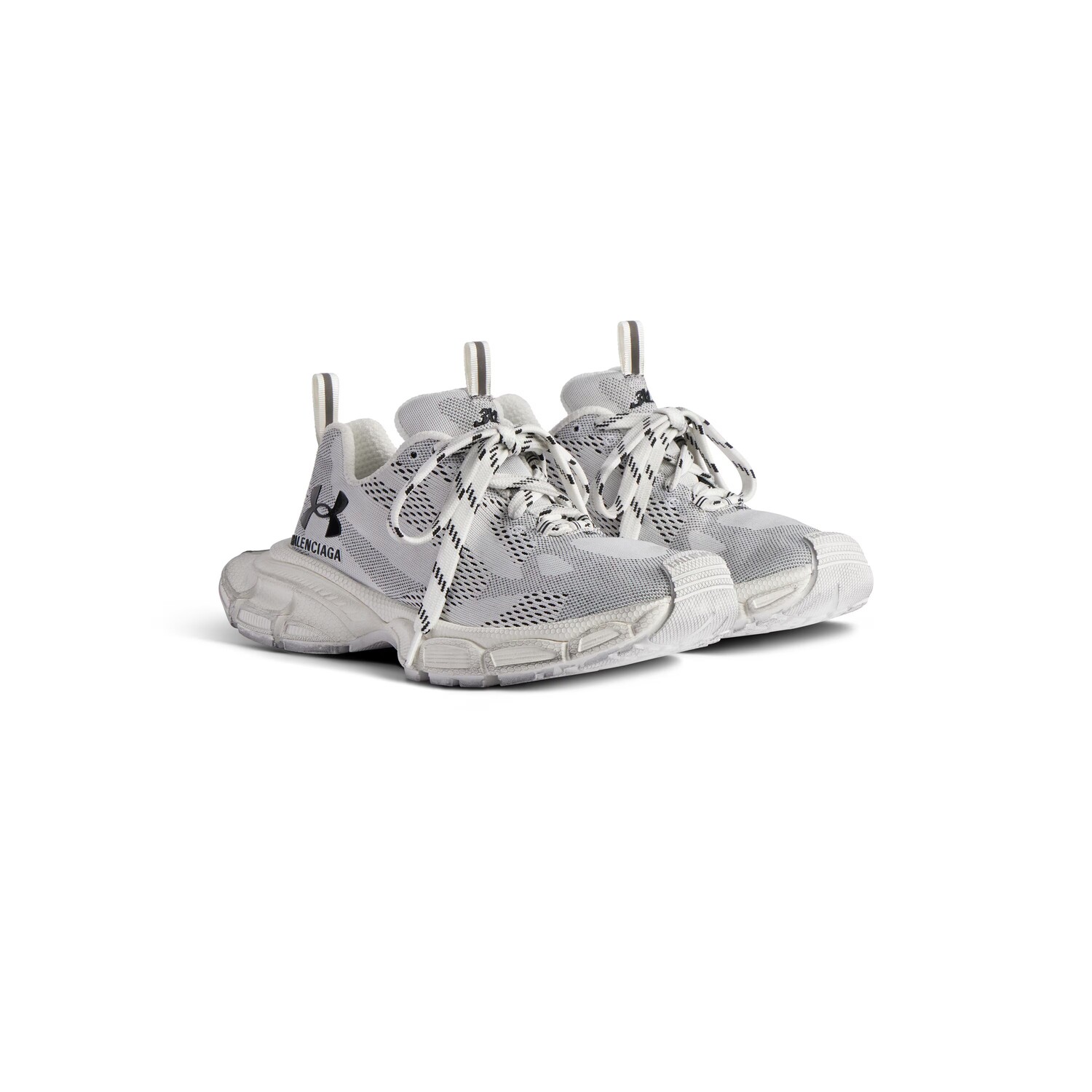 Кроссовки Balenciaga x Under Armour 3XL Knit, белый — фото 2