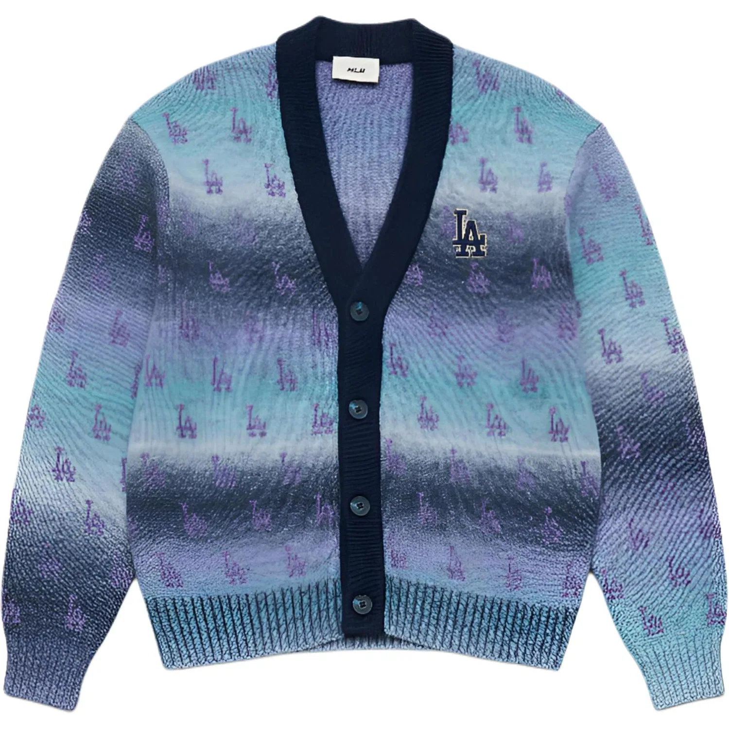 Детский свитшот с V-образным вырезом MLB MONOGRAM, Purple Gradient