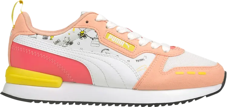 

Кроссовки Puma Peanuts x R78 Jr Snoopy, Woodstock and Charlie Brown - Apricot Blush, розовый