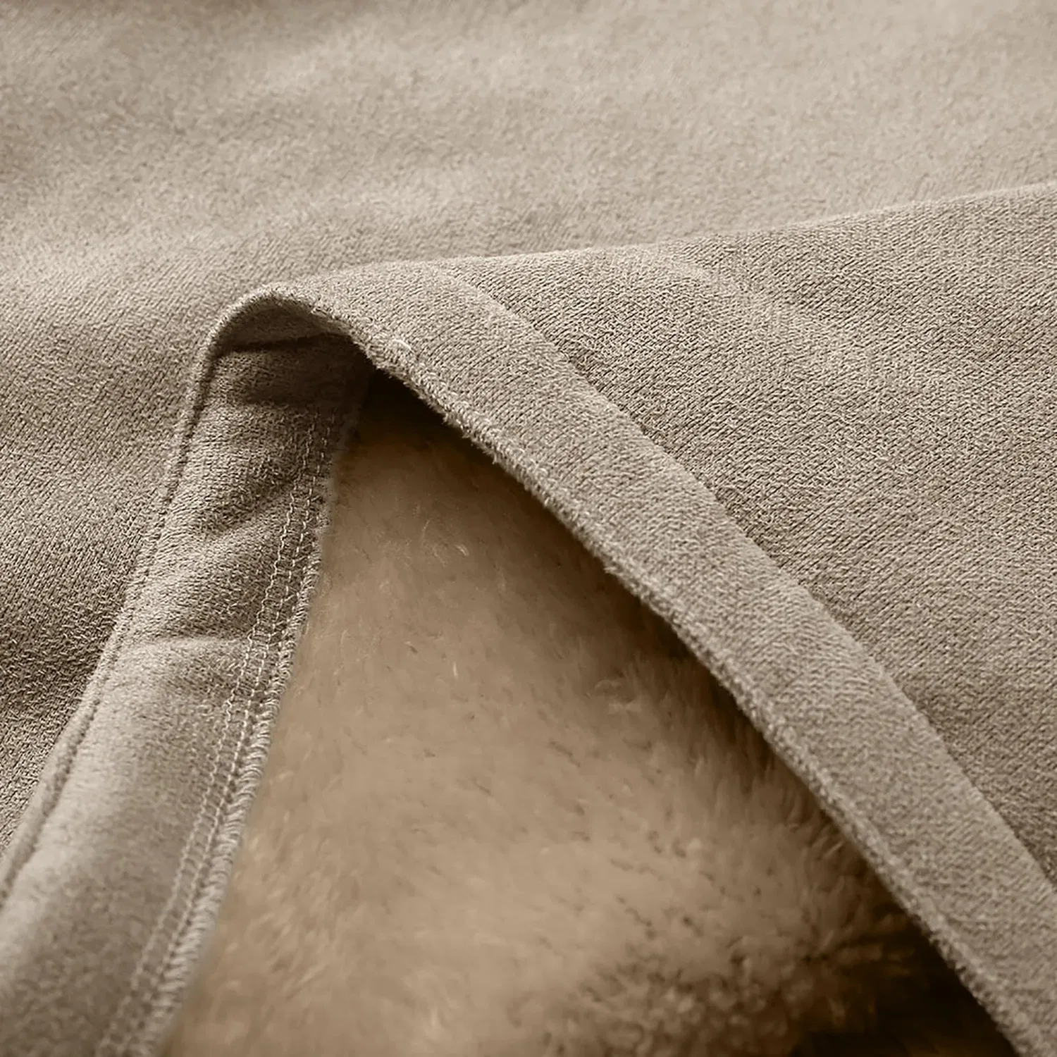 Женская куртка с капюшоном средней длины, Beige — фото 4