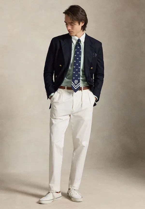 Рубашка поло, хлопок Polo Ralph Lauren, белый/зеленый — фото 2