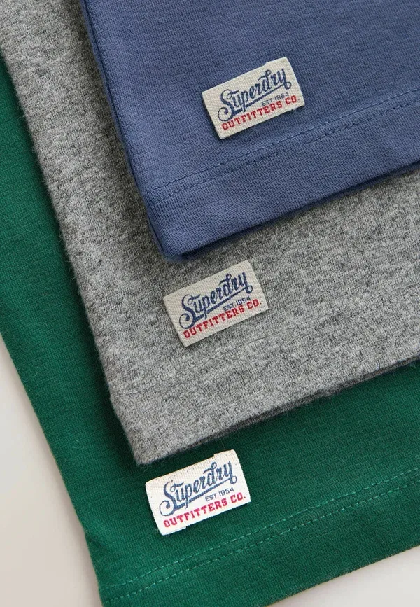 Футболки комплект 3 шт Regular fit Superdry & Co green blue, синий/зеленый — фото 2