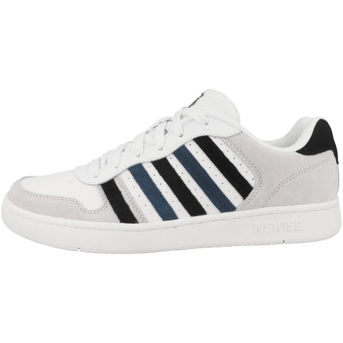 Детские кроссовки для мальчиков и девочек с принтом Court Palisades K-Swiss, White Black Orionblue