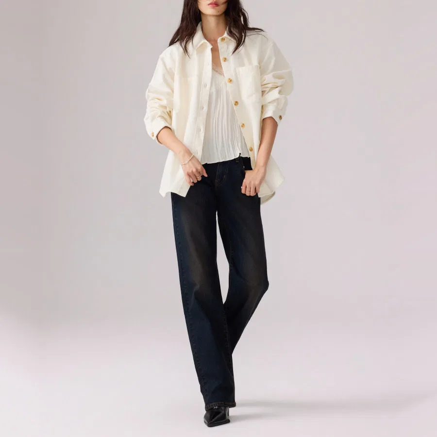 Женская рубашка с отложным воротником Levi's, Ecru — фото 3
