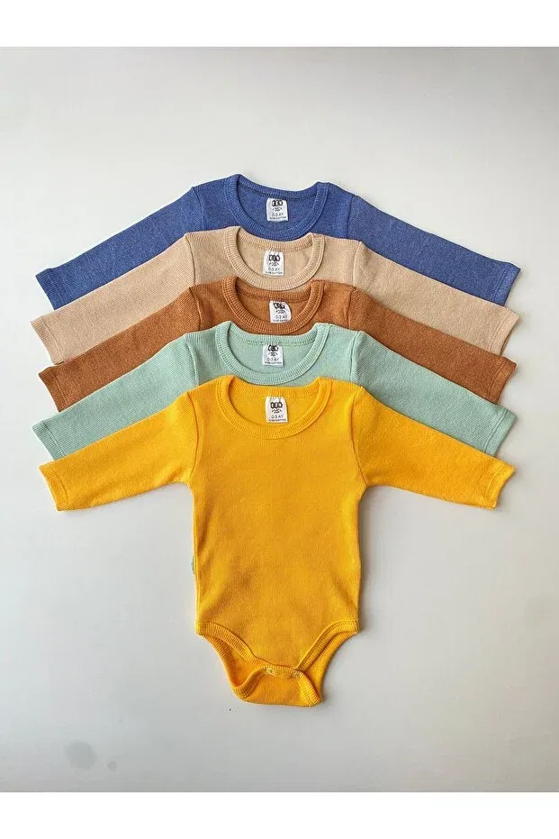 Детское боди-комбинезон с длинным рукавом Basics Efu Baby, Asorti — фото 2