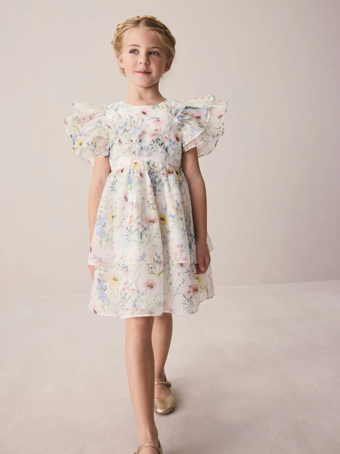 Платье для подружки невесты с цветочным принтом Alford Meadow Laura Ashley, мультиколор