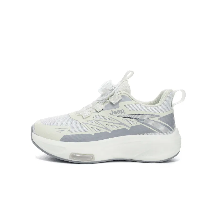Детские кроссовки с амортизацией Jeep Running Collection, Ivory White/Fish Tail Gray