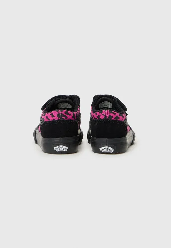 Кроссовки кожаные и текстильные Old Skool Vans, розовый, черный — фото 3