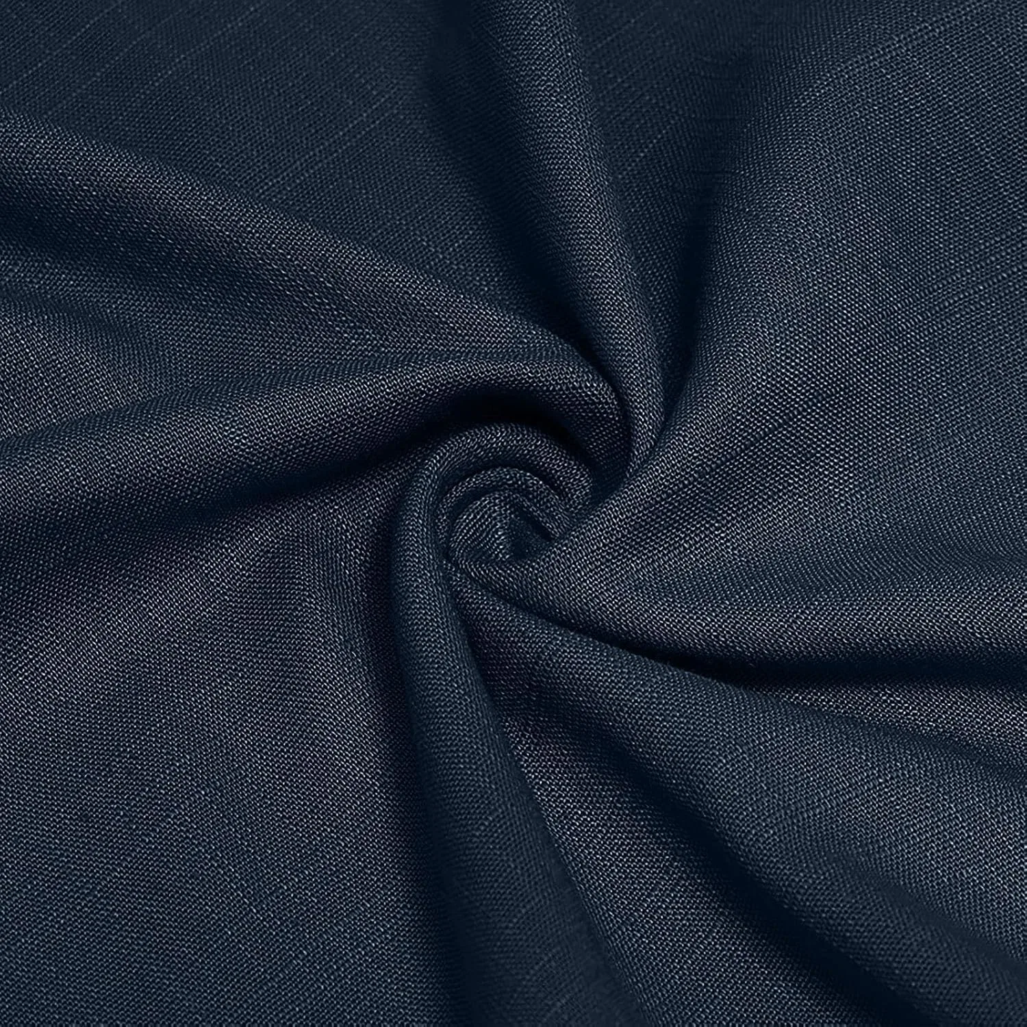 Женское летнее платье с V-образным вырезом, Loose Fit, Dark Blue — фото 4