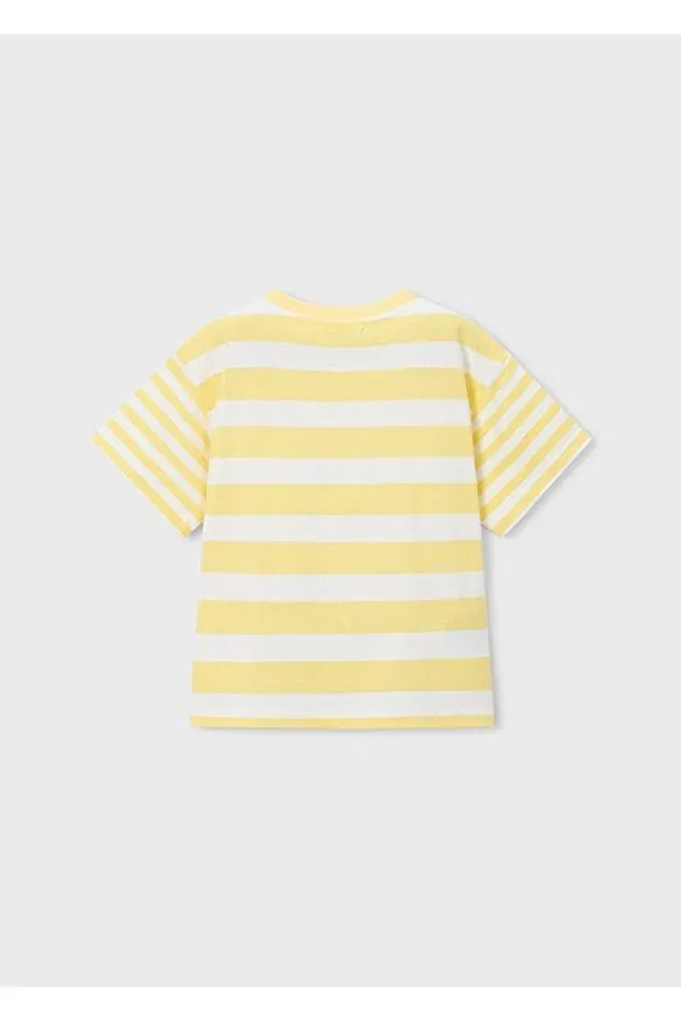 Детская футболка для мальчиков хлопковая Mayoral, Yellow — фото 3