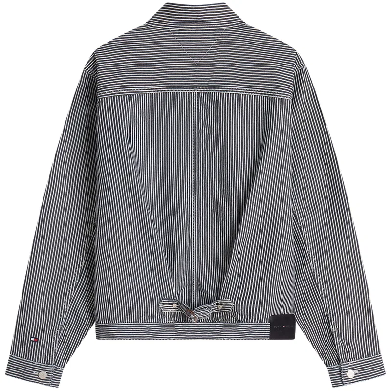 Мужская куртка с лацканами в полоску Navy Blue White Stripes 1BH Tommy Hilfiger, Navy Blue White Stripes 1BH — фото 4