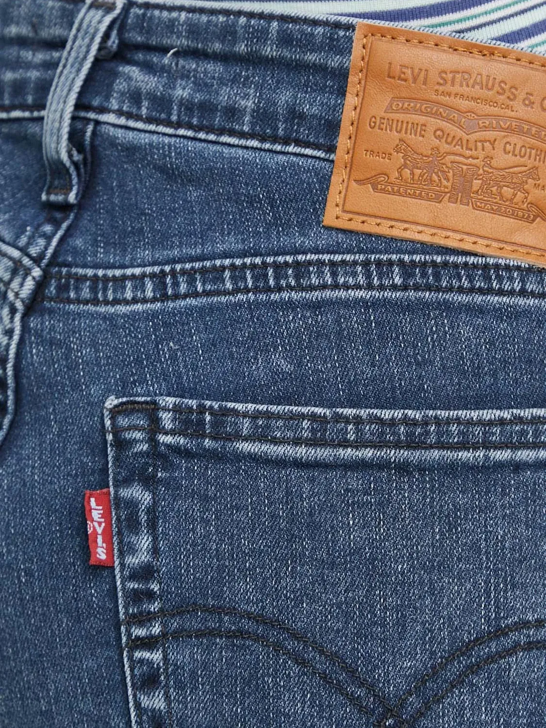 Джинсы с нашивкой-логотипом, синие Levi's, синий — фото 2